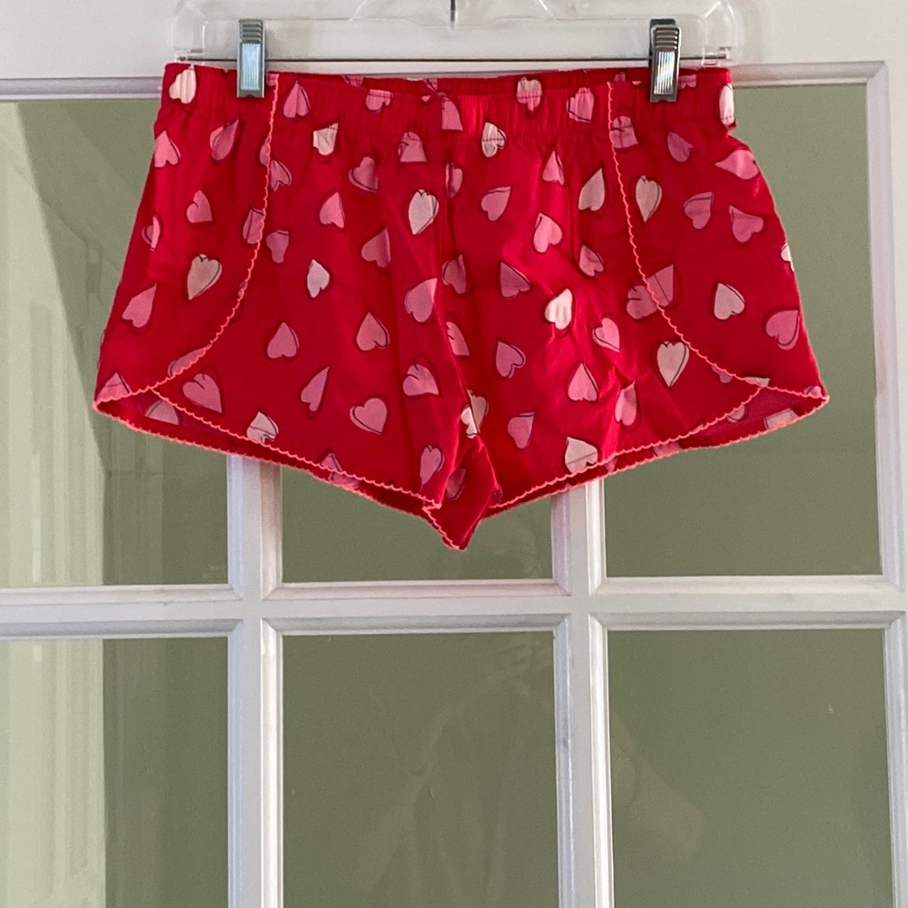 Victoria’s Secret 100% Cotton Red Heart Boxer Shorts Size X-Small Brand New NWT